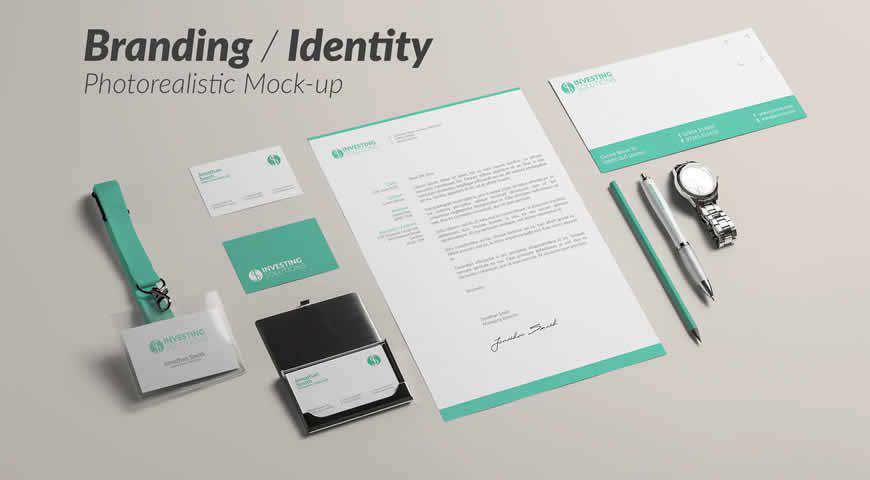 Branding Identity Photoshop PSD Mockup Template