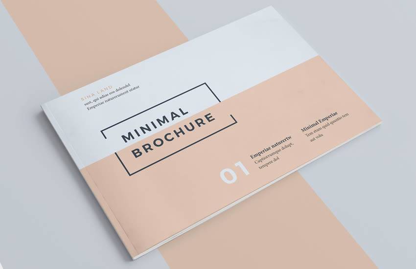 Minimal brochure business template format