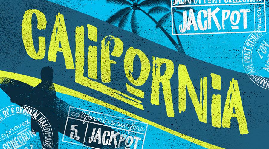 California Jackpot quirky creative font family typeface