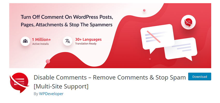Disable Comments – Remove Comments & Stop Spam