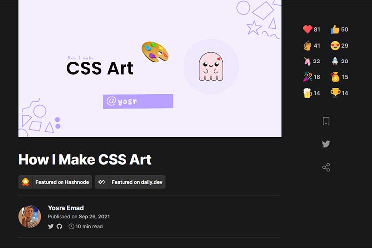 Example from How I Make CSS Art