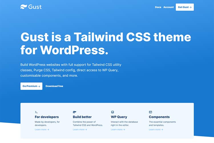 Example from Gust WordPress theme