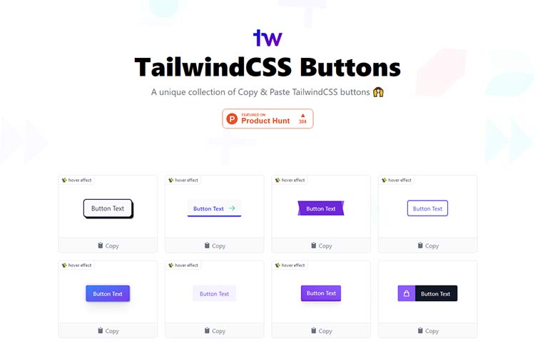Example from TailwindCSS Buttons