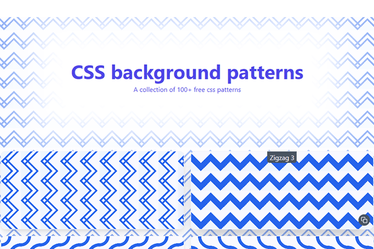 Example from CSS background patterns