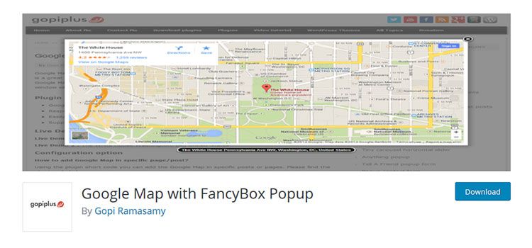 Google Map with FancyBox Popup
