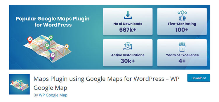 Maps Plugin using Google Maps for WordPress – WP Google Map