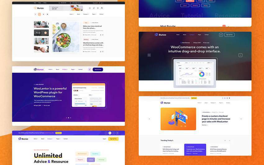 Bunzo bootstrap 5 blogging free bootstrap web template html html5 responsive mobile-first