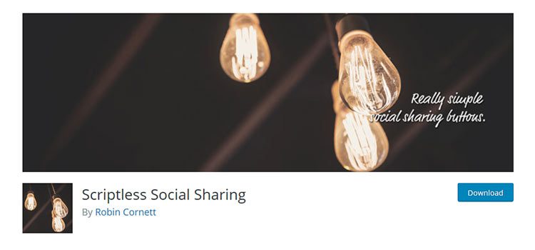 Scriptless Social Sharing