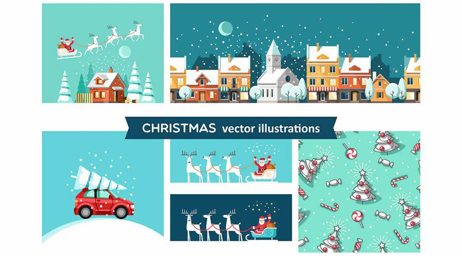 Christmas Vector Illustration Kit