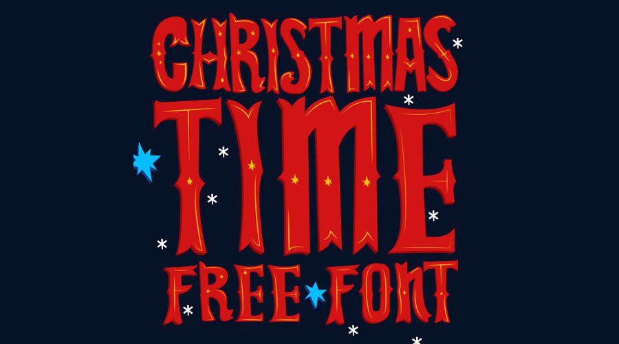Christmas Time Free Font free holidays