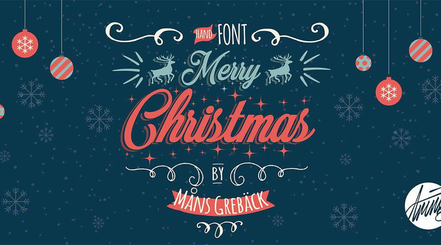 Merry Christmas Free Font free holidays