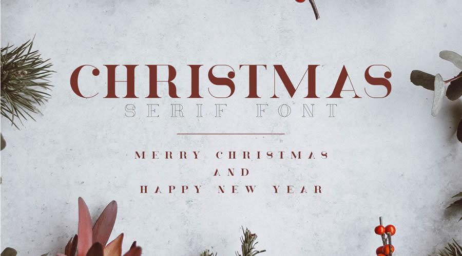 Free Christmas Festive Serif Font