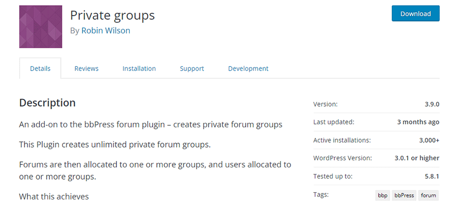 Private Groups