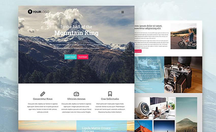 Mountain King Bootstrap Template free html html5