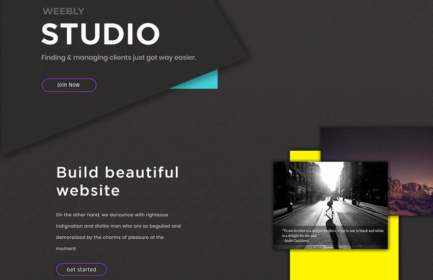 Creative Studio Website web design layout adobe photoshop template psd format