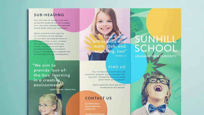 Colorful Tri-Fold Brochure Template