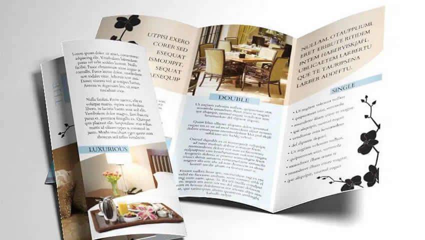 Tri-Fold Hotel InDesign Brochure Template