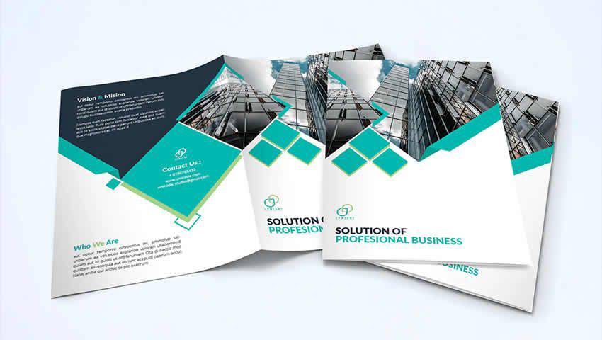 Bi-Fold Business Brochure Template