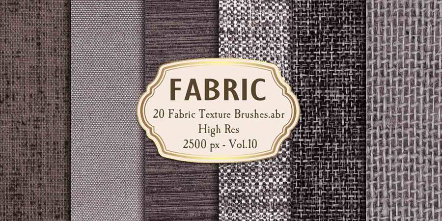 High Resolution Fabric Texture Photoshop Brushes ABR