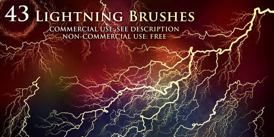 Lightning Photoshop Brushes ABR