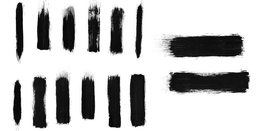 Free Photoshop Brush Packs High Res Dry Brush Stroke Brushes there are 12 Brushes in the pack
