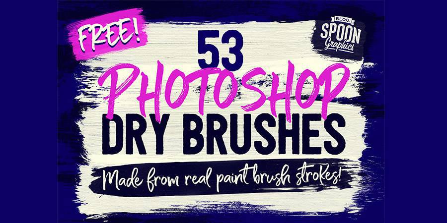Real Brush Strokes free photoshop brushes ABR