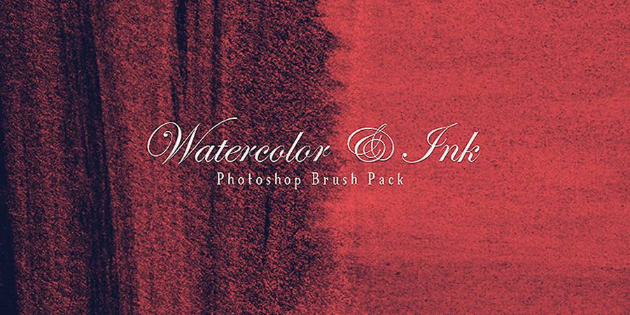 Watercolour and Ink Photoshop Brushes free photoshop brushes ABR