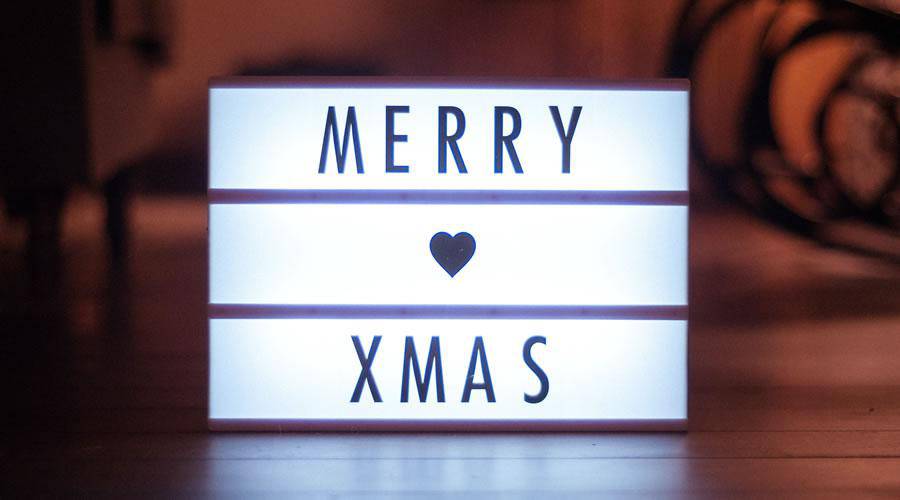 Merry Xmas LED Sign christmas hd wallpaper desktop high-resolution background