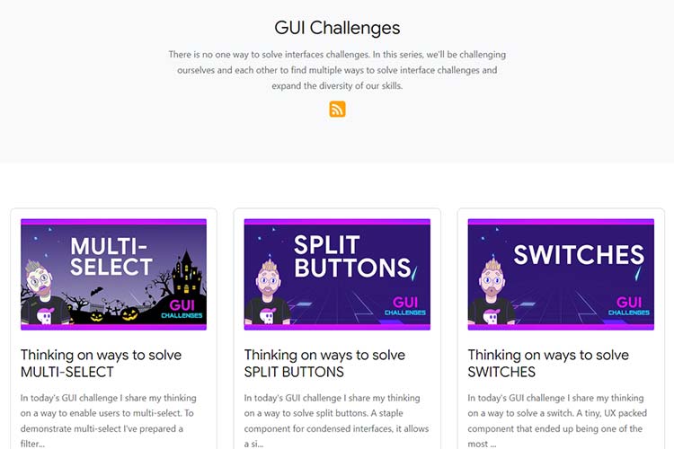 Example from GUI Challenges