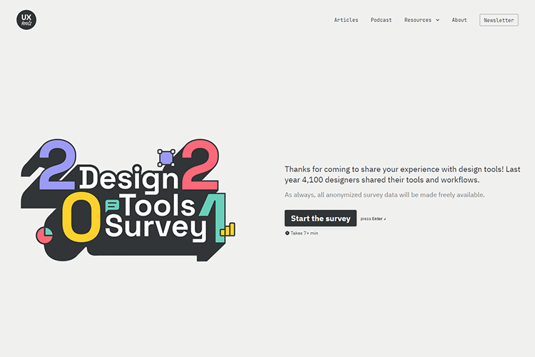 Example from 2021 Design Tools Survey