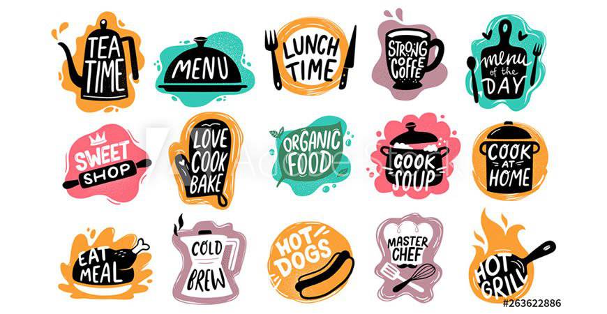 Food Bakery Kitchen Logo Templates food drink eat