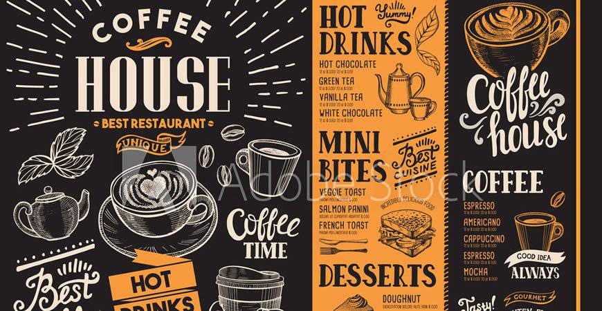 Coffee Shop Restaurant Logo & Badge Templates food drink eat