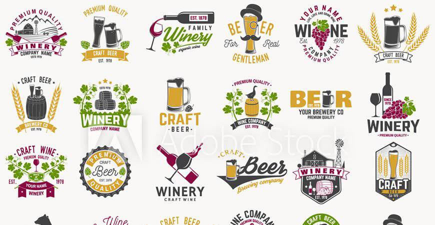 Craft Beer Logo Templates food drink eat