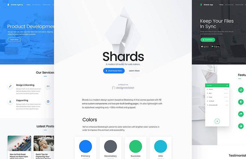 Shards admin dashboard ux High-Quality bootstrap 4 four template ui kit free responsive