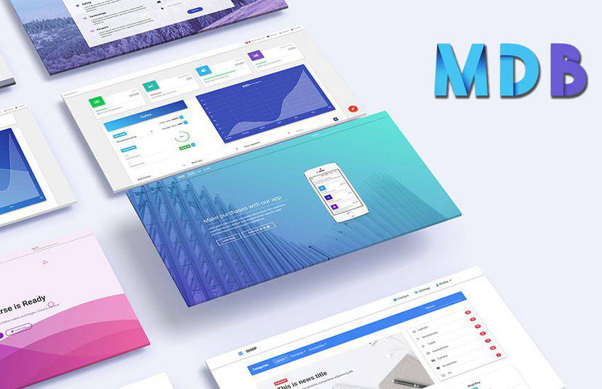 Material Design bootstrap 5 five template ui kit free responsive