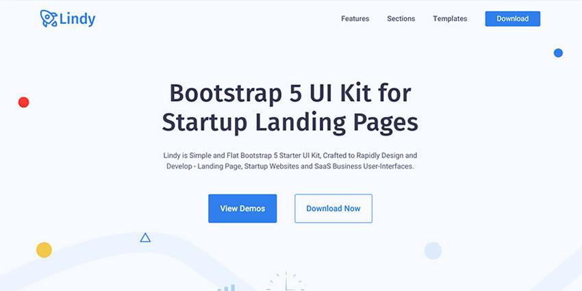 Lindy stratup bootstrap 5 five template ui kit free responsive