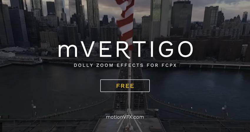 mVertigo Dolly Zoom Effect free final cut pro fcpx preset template