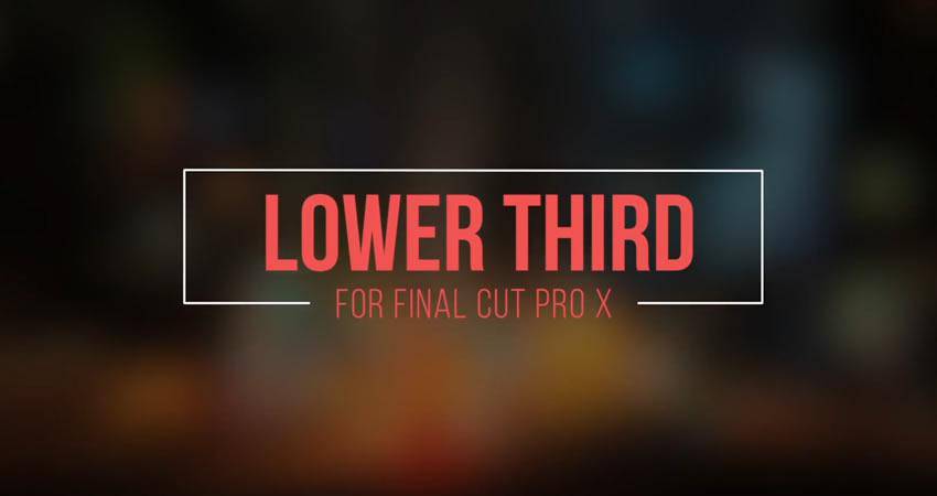 Clean Lower Third free final cut pro fcpx preset template