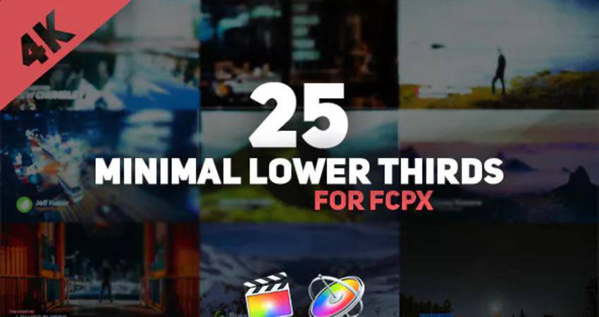 Minimal Lower Thirds Pack free final cut pro fcpx preset template