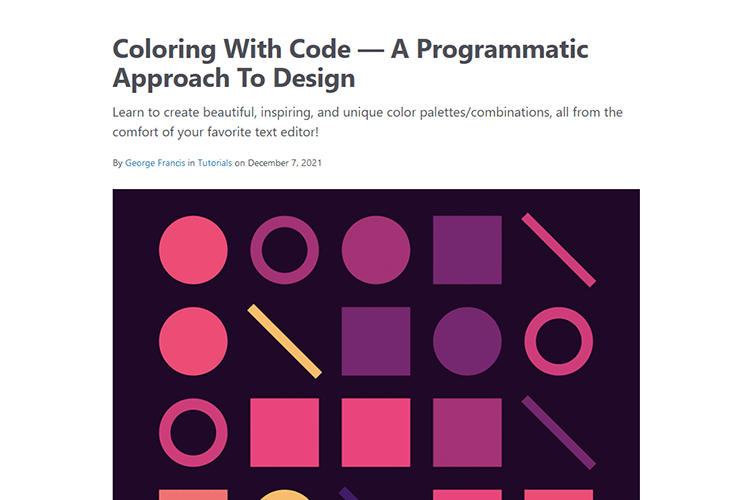 Example from Coloring With Code — A Programmatic Approach To Design